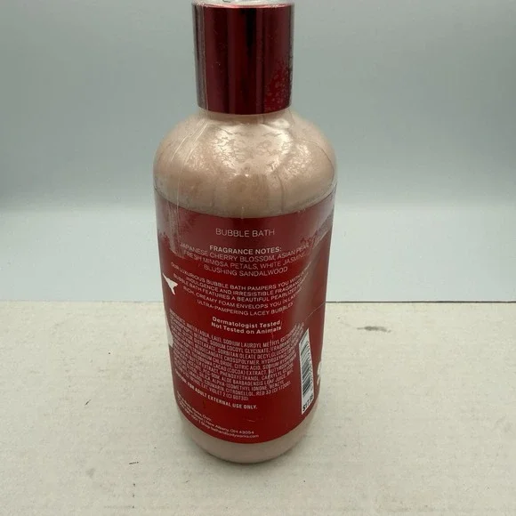 Bath & Body Works Luxury Bubble Bath Japanese Cherry Blossom 10oz New! Rare! - Picture 2 of 3